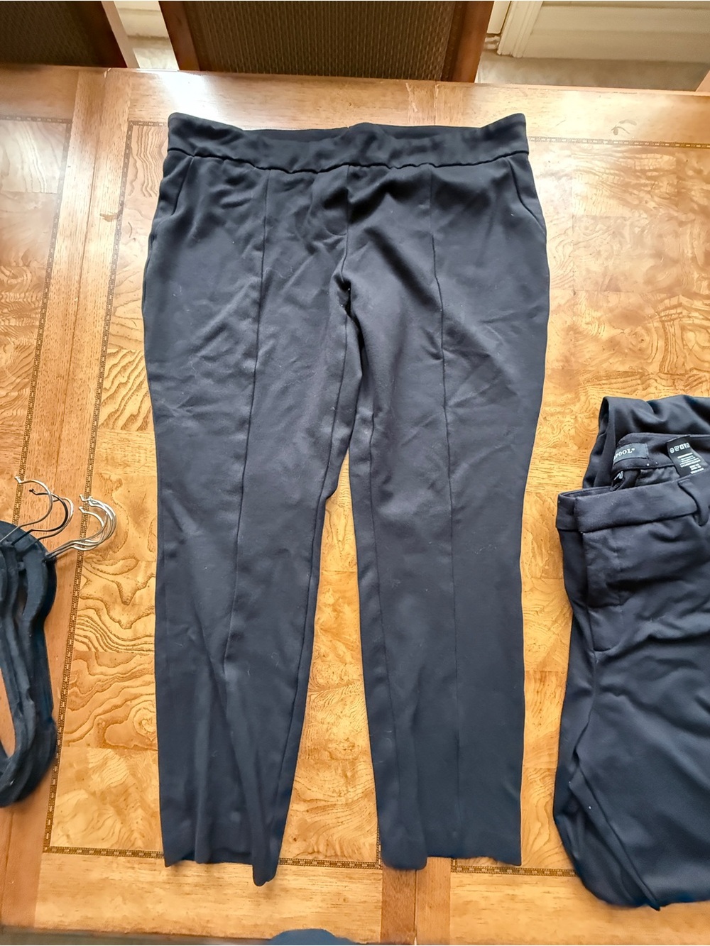 Hilary Radley Black Ponte Pull-On Trousers